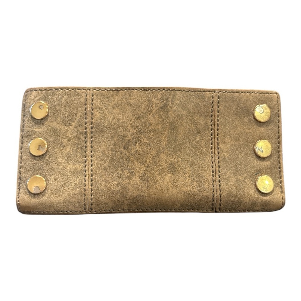 Hammitt 110 North Bifold Wallet with Brass Studs & Hardware w/red accent RR - Picture 2 of 8